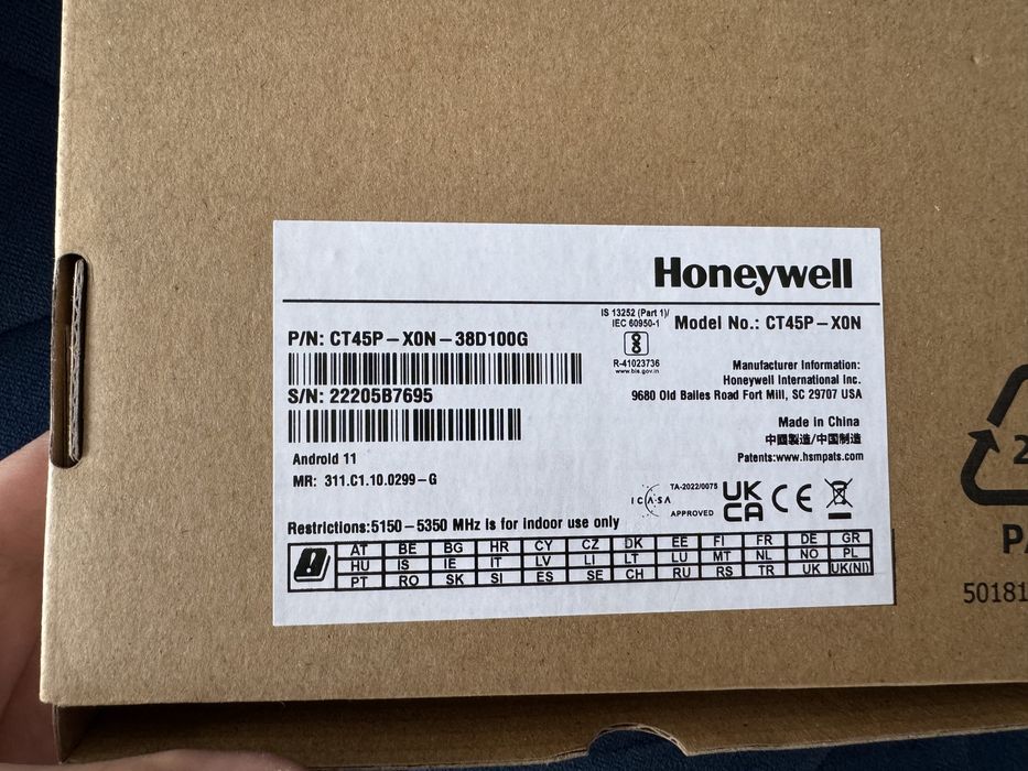 Scaner PDA Honeyweell CT45P-X0N NOU curierat, depozite