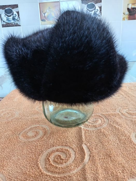 Шапка ушанка из андатры