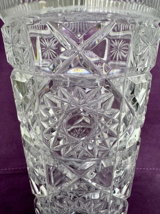 Кристална ваза за цветя, съветска