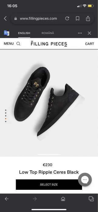 Sneakersi,Filling Pieces Low Top,marime 45