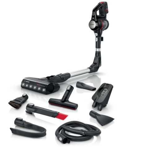 Aspirator vertical 2in1 BOSCH Unlimited 7 BCS711EXT, 0.3l, 18V, autonomie max 40 min, Quick Stan, negru-argintiu