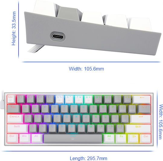 Tastatura mecanica Redragon K617 Fizz