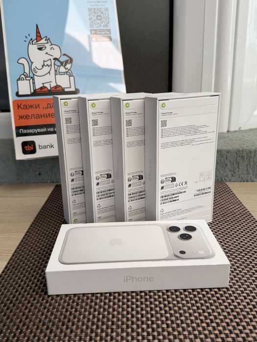 НОВ! 256Gb *ЛИЗИНГ* iPhone 17 Pro Max Silver / Гаранция Айфон