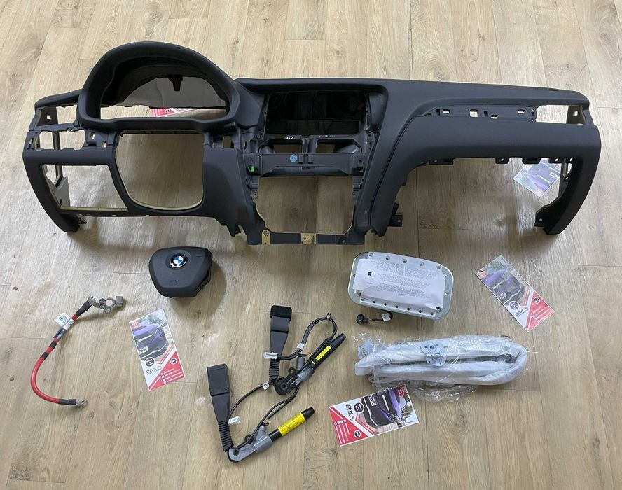 BMW X3 X4 plansa de bord - kit airbag volan pasager cortina  - centuri