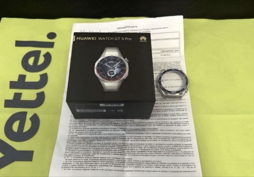 *** 46mm Huawei Watch GT 5 Pro Yettel Гаранция 2026 Titanium GT5