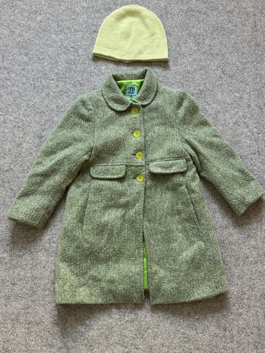 Детско вълнено палто и кашмирена шапка