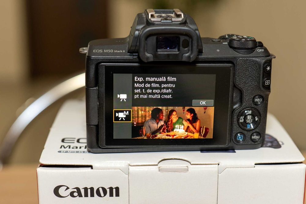 家電 Canon M50 Mark i (Price Negotiable) Canon EOS M50. Aparat foto mirrorless ,24.1 MP, 4K, Wi-Fi, Negru +