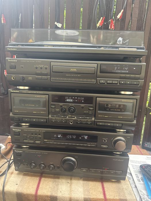 Technics Hi-Fi Premium – SU-V620 Mark II + Pick-up + CD + Deck + Tuner – Telecomandă Originală