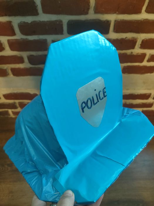 Costum material reciclabil Pompier/Politist