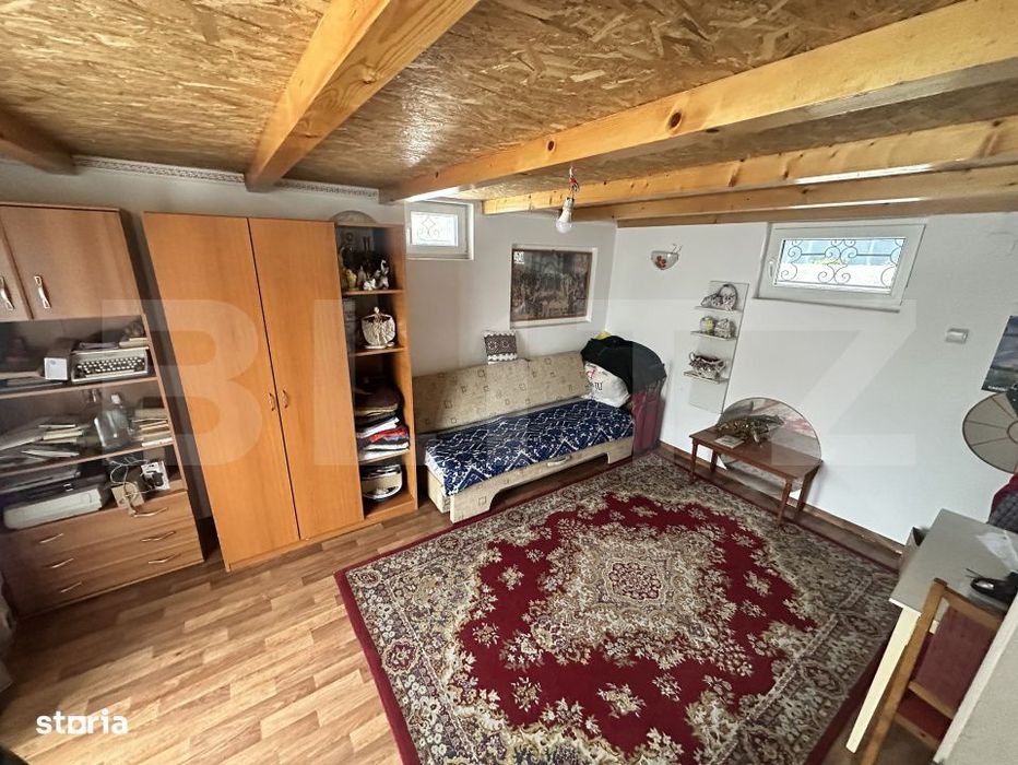 Apartament de locuit + atelier auto + terasa si curte generoasa