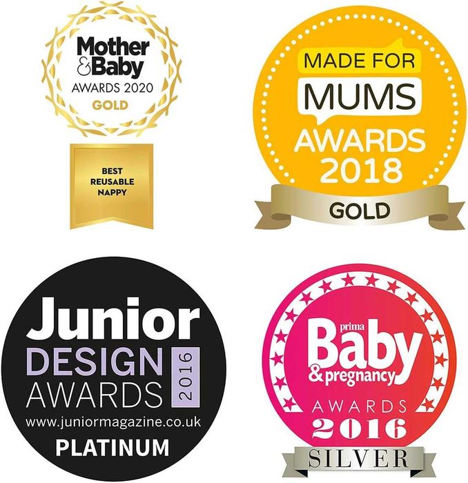 Пелени за многократна употреба и горни гащички Bambino Mio комплект