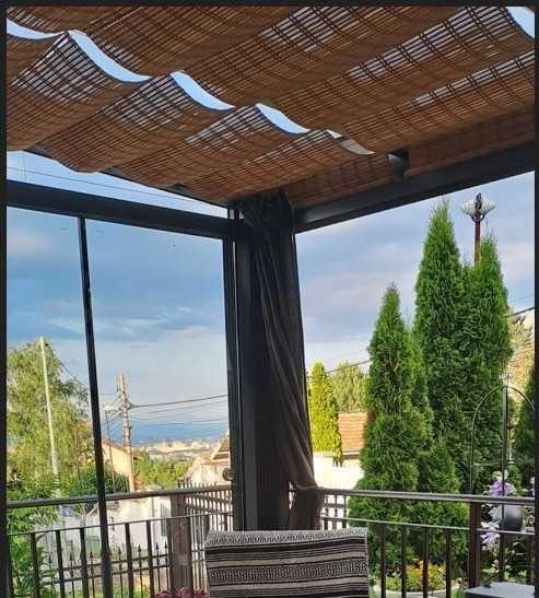Бамбукови щори за зимна градина/пергола