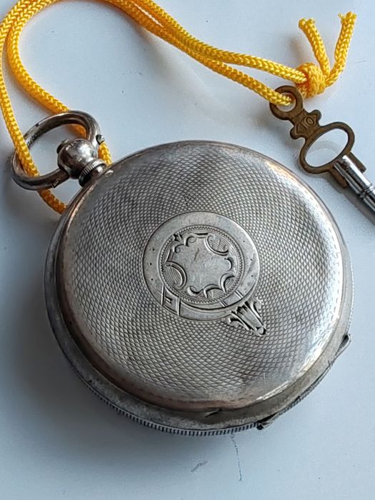 Ceas de buzunar H. E. Peck London Argint 935 Anii 1900 - 51 mm
