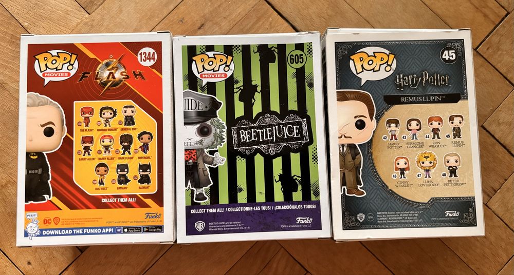 Funko Pop Batman Flash Beetlejuice Remus Lupin Harry Potter Marvel колекционерски фигурки exclusive
