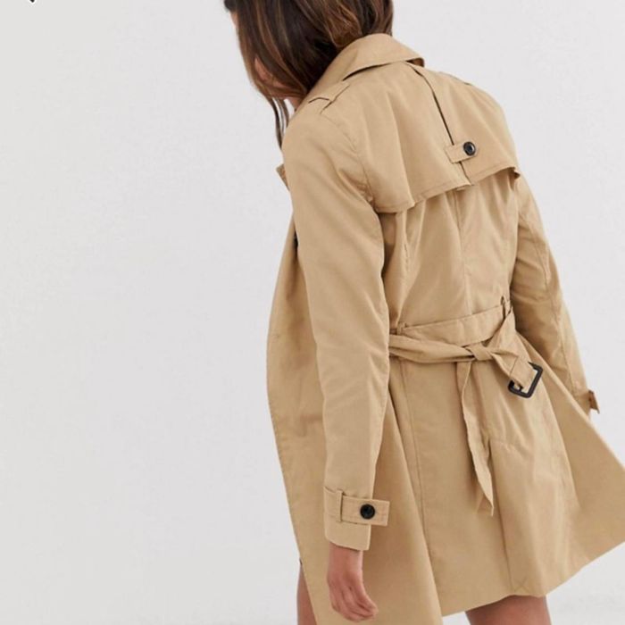 Trench Coat Bej Stradivarius | Livrarea gratuita Bucuresti
