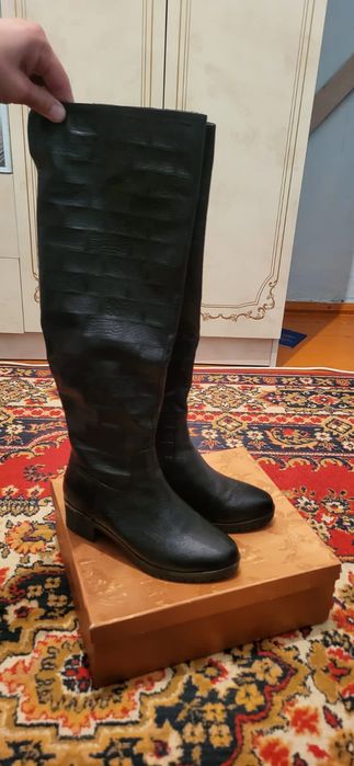 Сапоги     натуральная кожа