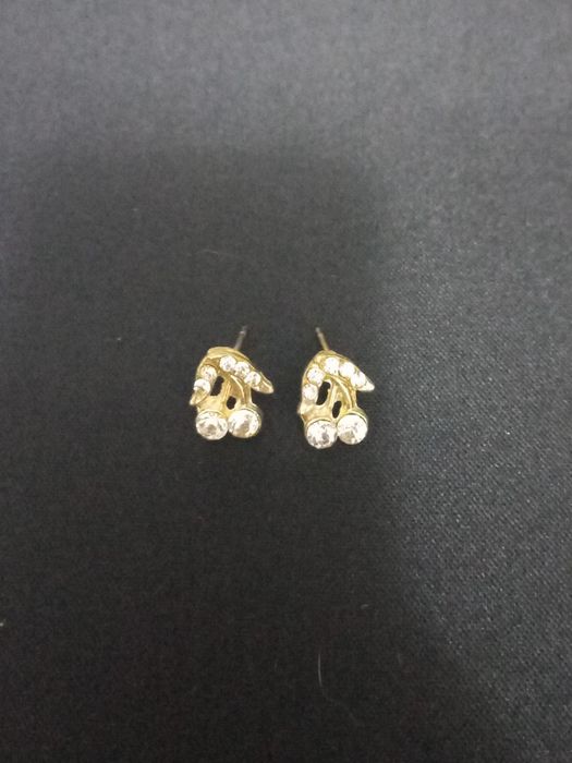 Серьги бантики или вишня