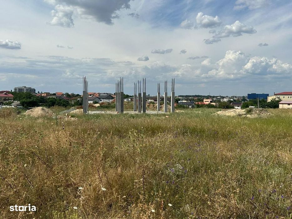 teren de vanzare Techirghiol cu fundatie si autorizatie construire