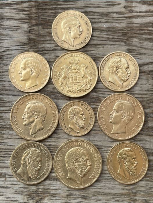 Златна монета, различни карати и тежина!