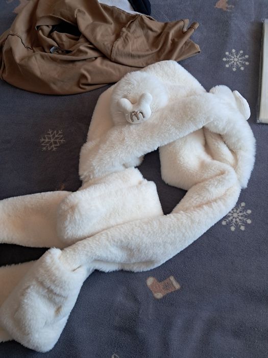 Тёплая шапочка милая с ушками