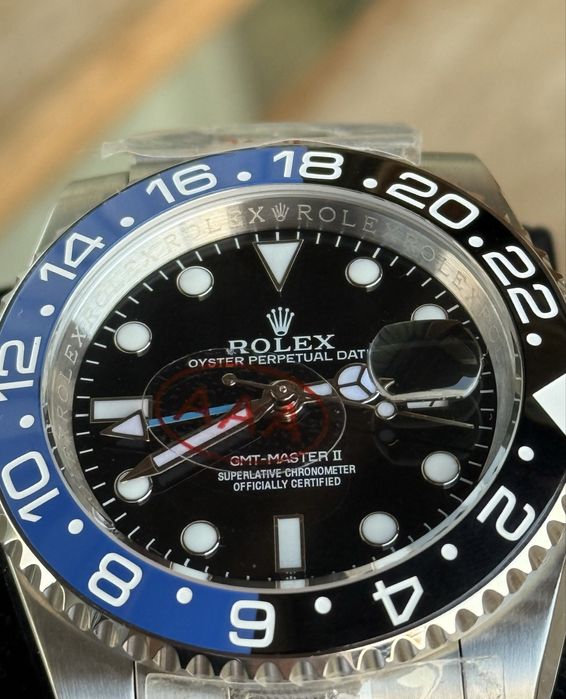 ROLEX Batman GMT Master II 40mm ,Ролекс часовник