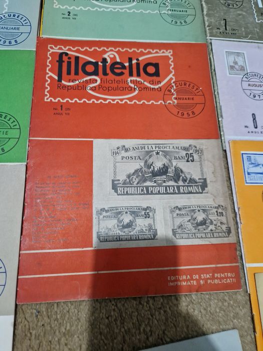 Vand colectie Revista Filatelia intre anii 1956/1973