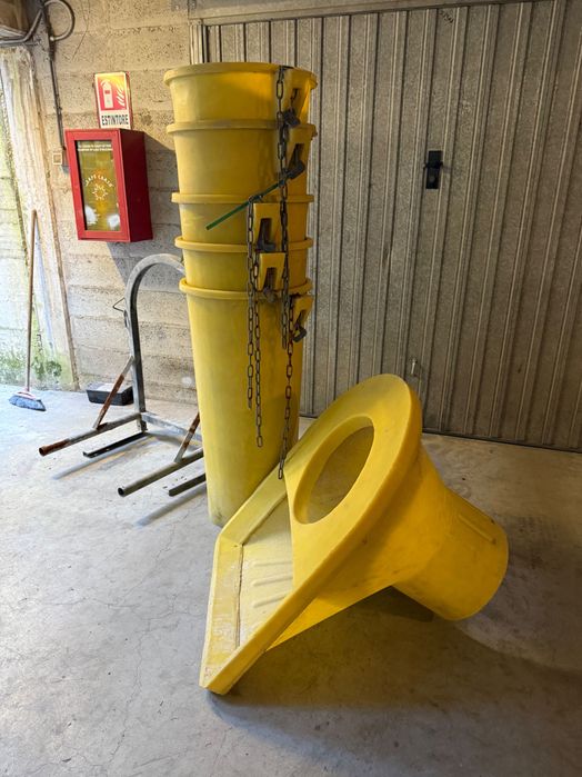 Tobogan evacuare moloz, jgheaburi 20 metri - Italia