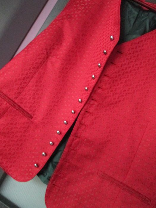 vesta rosie eleganta de Craciun L