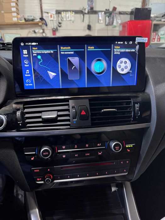 Navigatie Android BMW X3 F25 / X4 F26  , Carplay Android Auto + Camera