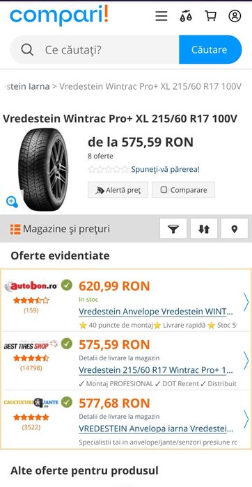 Anvelope Vredestein iarna