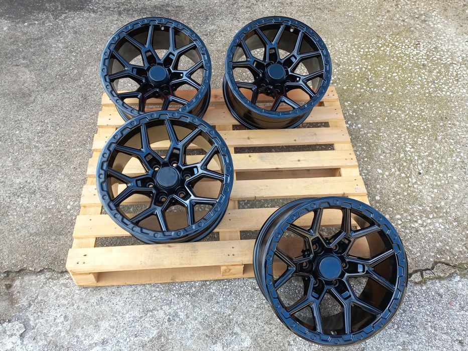 17"6x139.7 OFFRoAd 9ж ет-12 Nissan Toyota Mitsubushi Ram Jeep Piano Black Чисто Нови