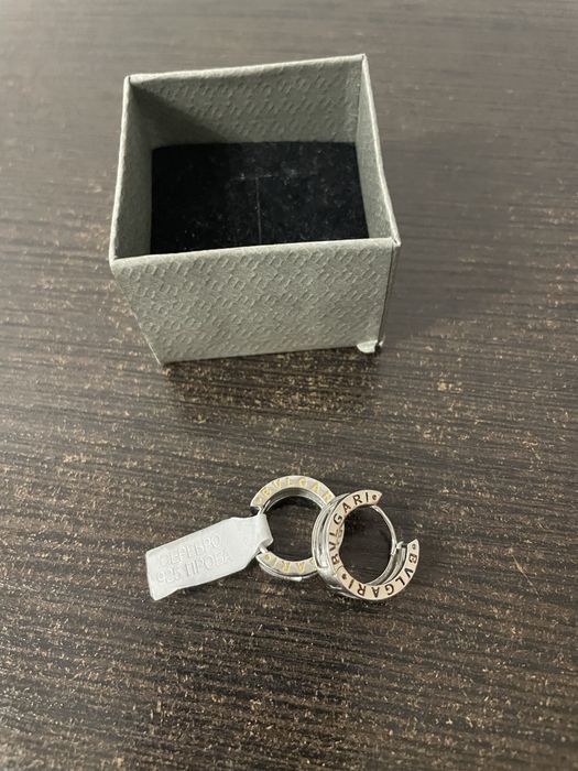 Серебряные серьги   Bvlgari