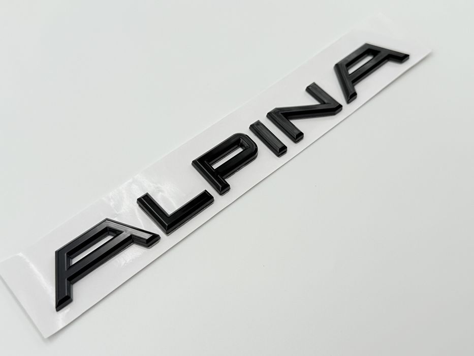 Emblema ALPINA negru spate