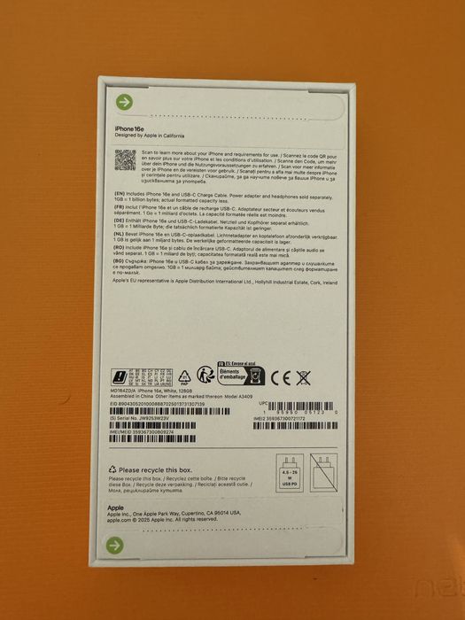 Iphone 16e alb 128 gb