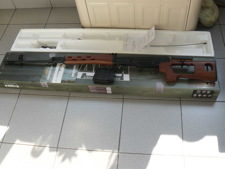 Pusca Sniper Airsoft SVD Dragunov AGM Imitatie Lemn Spring/Arc Noua