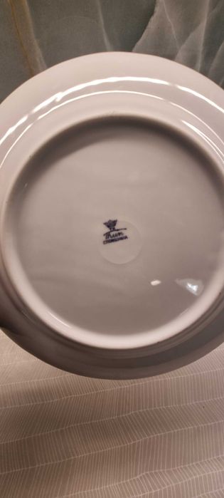 Порцеланови чинии, сервиз за хранене, Чехословакия