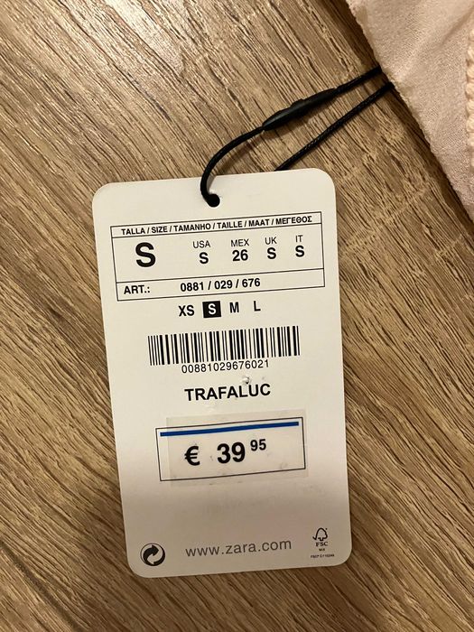 Rochie scurta roz Zara Trafaluc S
