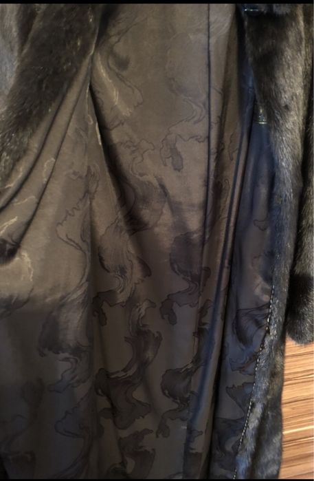 Норковая черная шуба