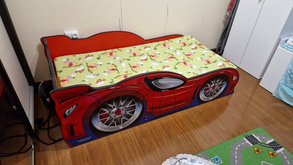 Pătuț copil, "Spiderman", 160/80cm.