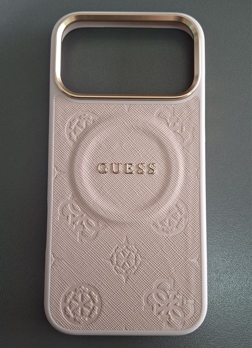 Оригинален кейс Guess за iPhone 17 Pro Max  лого силикон Magsafe