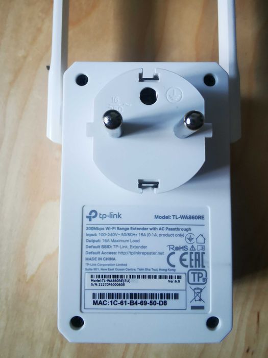 Wifi range extender 300mb Tp-link WA860RE