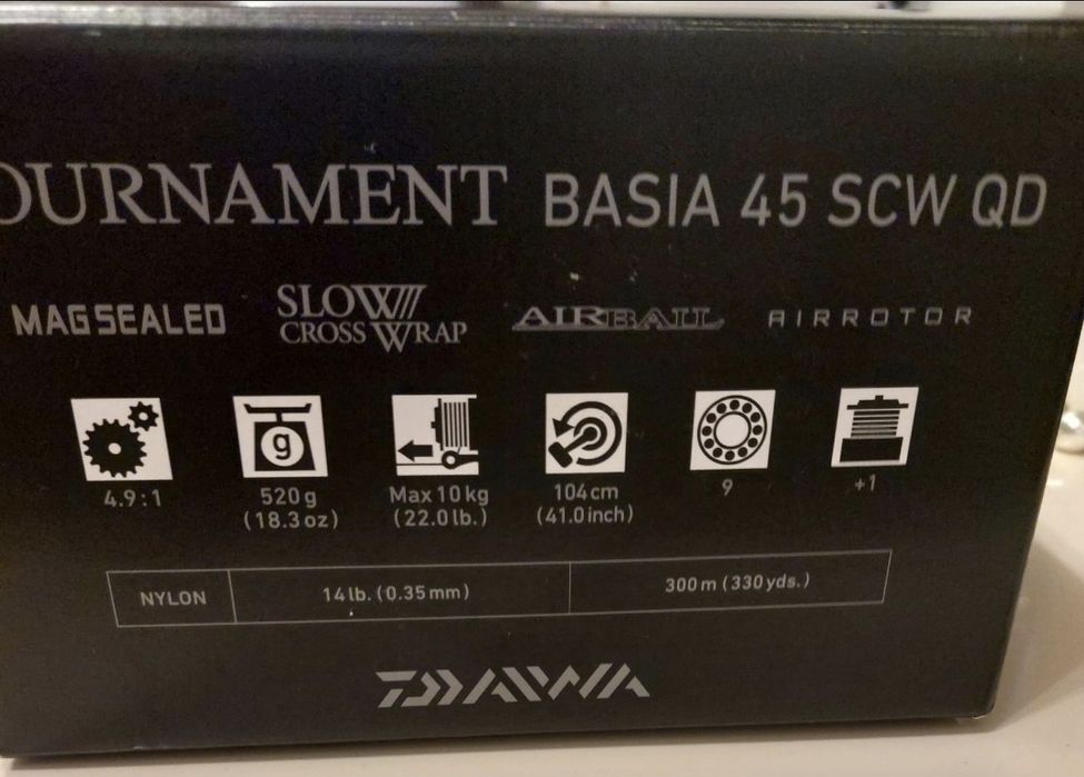 4 Mulinete Crap Daiwa Basia Tournament 45 scw qd