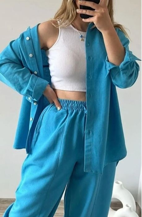 Livvrare GRATUITA  80ei costum 2 piese S,M,L cul