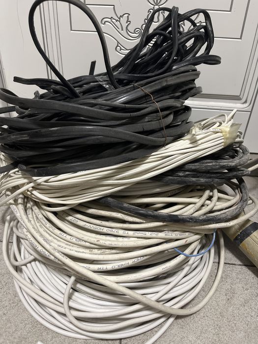 Разный кабель ввг шввп рг6  всего 120 м разной длины