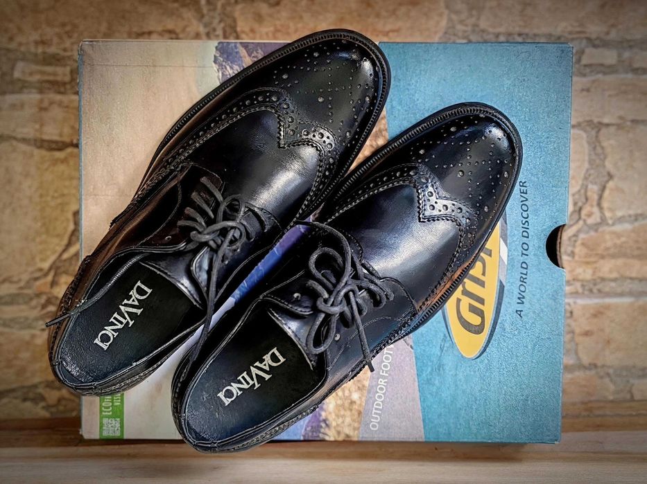 Pantofi piele naturală DaVinci, mărimea 41 - 42