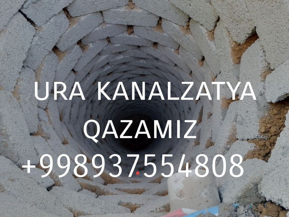 Kanalizatsiya montaj ura transha xizmati