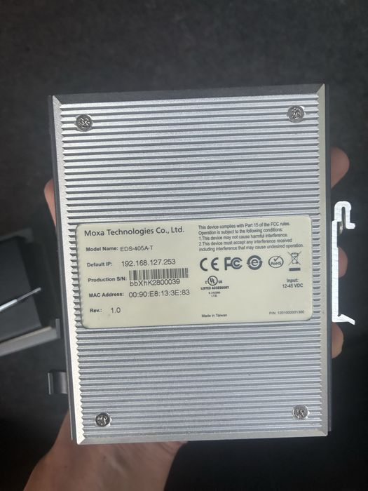 Moxa EDS-405A-T  switch