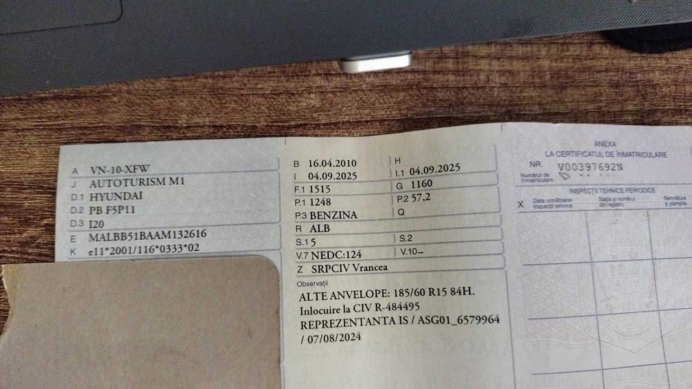 Vand Masina Hynday i20 in stare buna de functionare pret FIX 2800euro