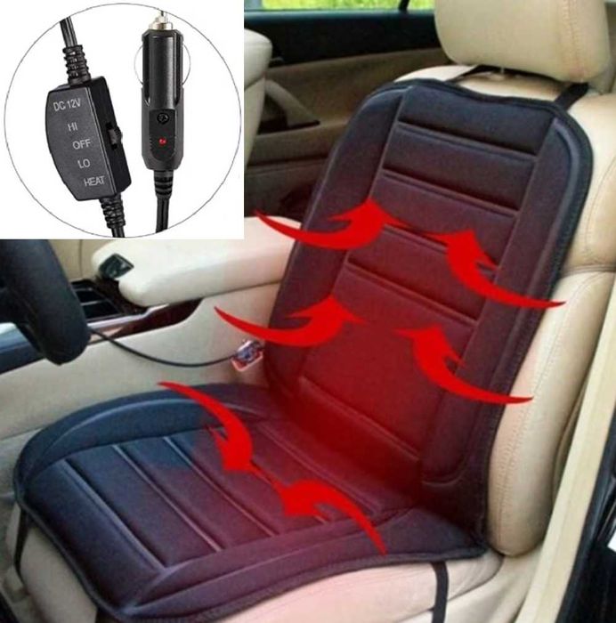 Подложка за седалка с подгряваща функция - ниска и висока степен 12V.