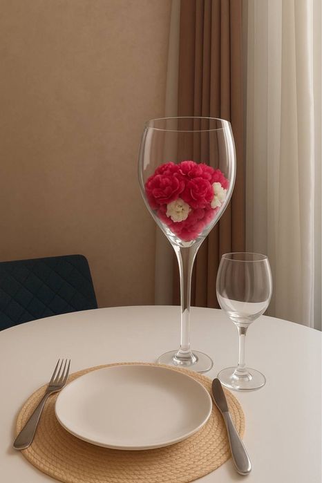 Ваза бокал 1.5 л, гигантский фужер праздничный